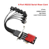 PCIE to DB9 RS232 Serial Port Expansion Card PCI-E Express Riser Card Converter