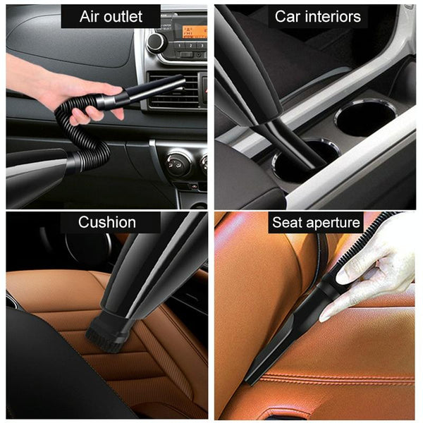 Eighth Generation Car Vacuum Cleaner 120W Wet and Dry Dual-use Strong Suction(Orange)