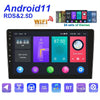 A2798 9 Inch Android WiFi 2+32G Central Control Large screen Universal Car Navigation Reversing Video Player, Style:Standard+12Lights Camera