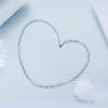 S925 Sterling Silver Love Arrangement Chain Necklace(BSA005)