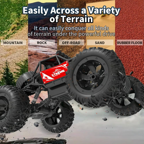 JJR/C Q145 Conqueror Alloy Climbing Remote Control Car(Red)