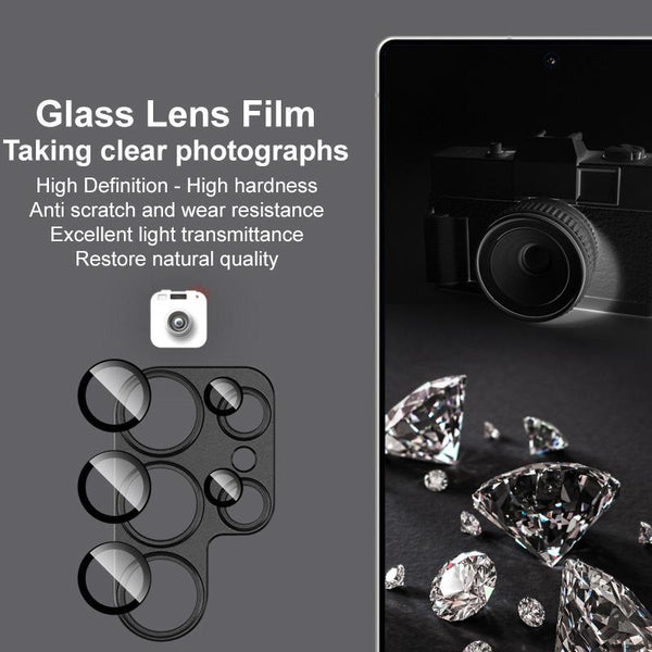 For Samsung Galaxy S25 Ultra 5G IMAK Metal Armor Premium Camera Protector Film(Black)