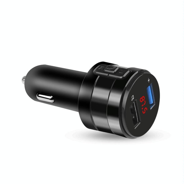 X20 Black Car Bluetooth Handsfree Car FM Transmitter Music Player Car Charger