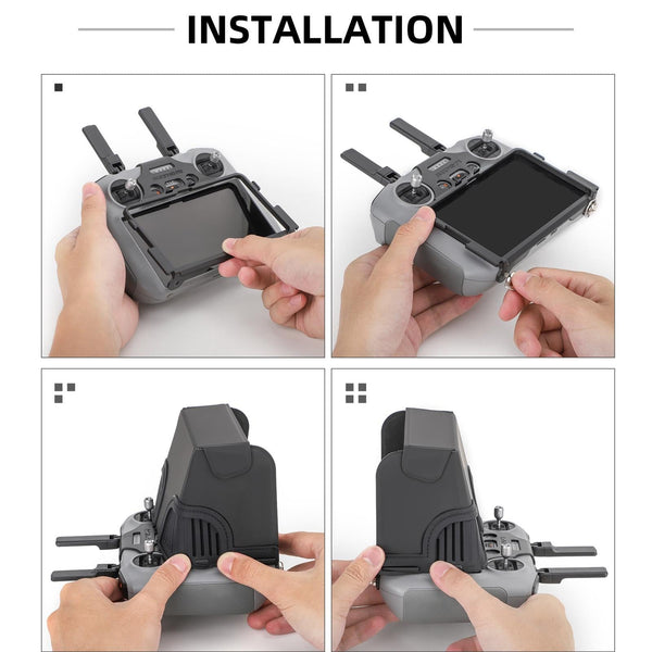 For DJI RC 2 Sunnylife ZG673 Remote Control Sunshade Hood Cover (Black)