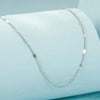 S925 Sterling Silver Platinum-plated Basic Necklace(SCA030)