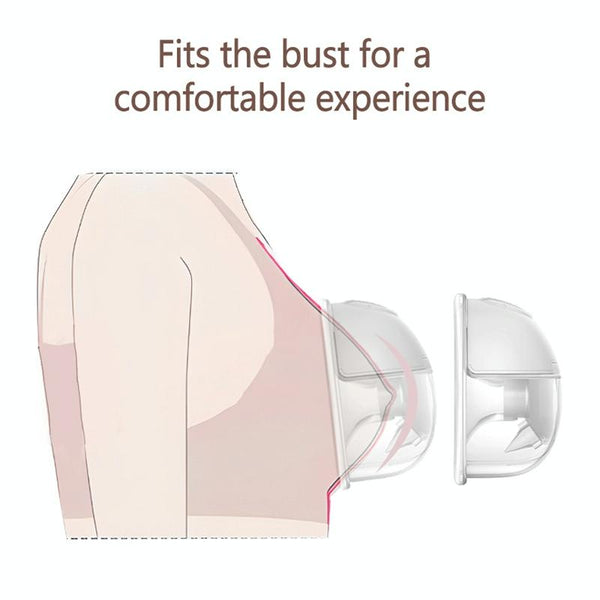 LCD Screen Smart Large Capacity Portable USB Charging Wearable Massage Breast Pump(S32)