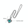 1926 Retro Demon Eyes Men Titanium Steel Necklace, Style: Pendant+3x55cm Matching Chain