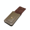 Lambskin Texture Men Phone Universal Double Lattice Waist Bag Leather Case, Size:S(Green)
