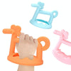 Silicone Baby Teether Anti-Eating Hand Bracelets Baby Teething Stick Toy, Color: Pony Blue