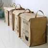 Jute Storage Box Fabric Dirty Clothes Basket Miscellaneous Sorting Storage Bag(Women T-shirt)