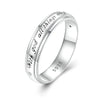 BSR337-A Sterling Silver S925 Geometric White Gold Plated Zirconia Curved Signet Ring(No.8)