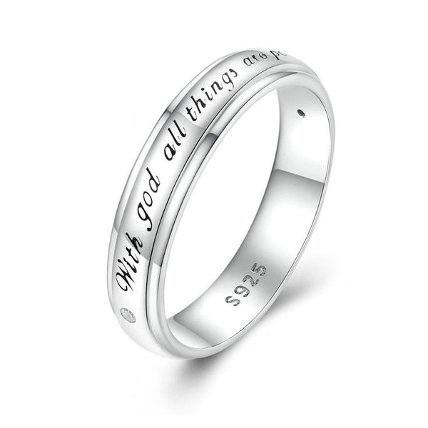 BSR337-A Sterling Silver S925 Geometric White Gold Plated Zirconia Curved Signet Ring(No.8)