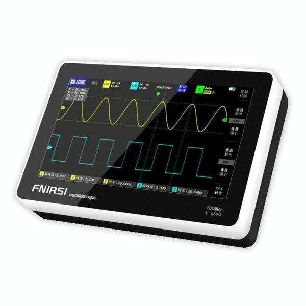 FNIRSI 1013D 1GS Sampling Dual Channel 100M Bandwidth Digital Oscilloscope, US Plug(English)
