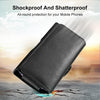 HAWEEL 6.1-6.8 inch Litchi Texture Genuine Leather Phone Belt Clip Horizontal Carrying Pouch (Black)