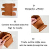 Home Clutter Felt Folding Storage Baskets, Size: Small(Brown)