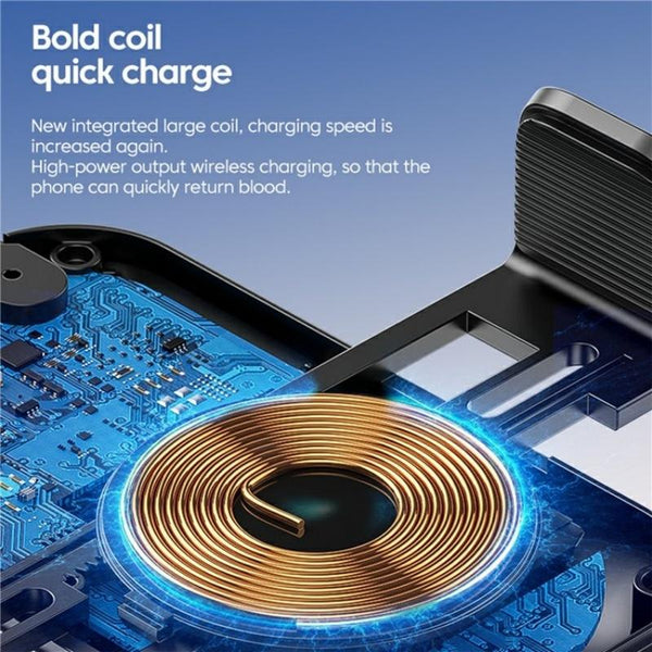 X12 Car Air Vent Touch Sensing Wireless Phone Charger Holder(Black)