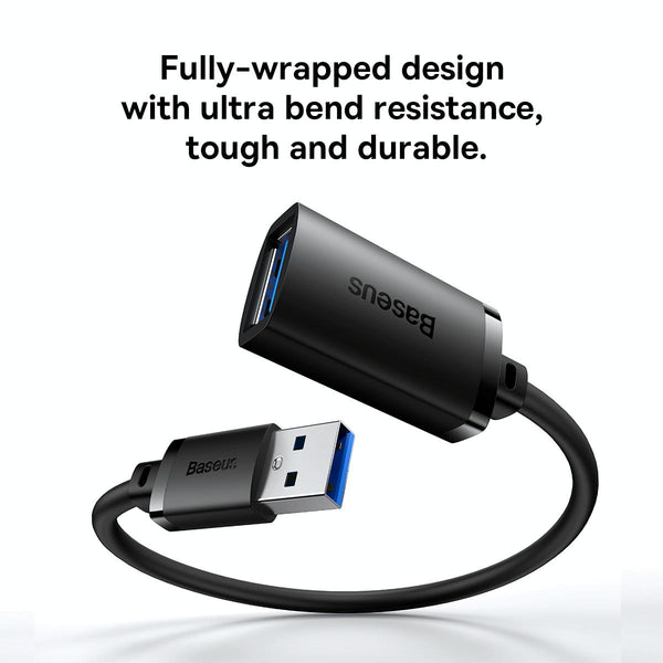 Baseus AirJoy Series USB 3.0 5Gbps Fast Speed Extension Cable, Cable Length:5m