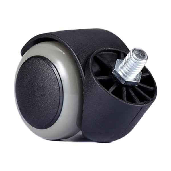 M10 Screw Quiet Swivel Chair Universal Wheels Office Chair Roller Casters(White)