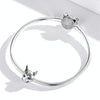 S925 Sterling Silver Egyptian Cat God Besti Beads DIY Bracelet Necklace Accessories