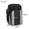Multifunctional Casual Crossbody Mobile Phone Storage Waist Bag(Light gray + Black)
