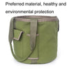 Rainproof Canvas Handbag Garden Tool Bucket Bag(Green)