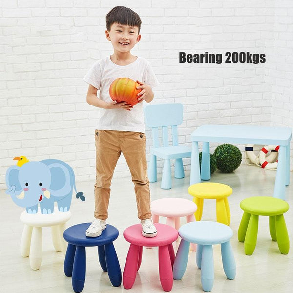 Colorful Children Stool Chair Baby Stool Plastic Kindergarten Stool(Green)