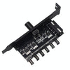 PIC Bit Case Cooling Fan Control Switch PWM 6 Way Computer Fan Speed Controller(Big 4Pin)