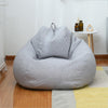 Lazy Sofa Bean Bag Chair Fabric Cover, Size: 90x110cm(Star Gray)