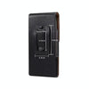 5.8 Inch  Men Vertical Mobile Phone Waist Bag Litchi Pattern Back Clip Buckle Belt Leather Case