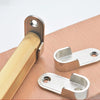 2pcs Wardrobe Closet Rod End Support Bracket Alloy Holder Hardware Furniture Accessories, Style: Normal