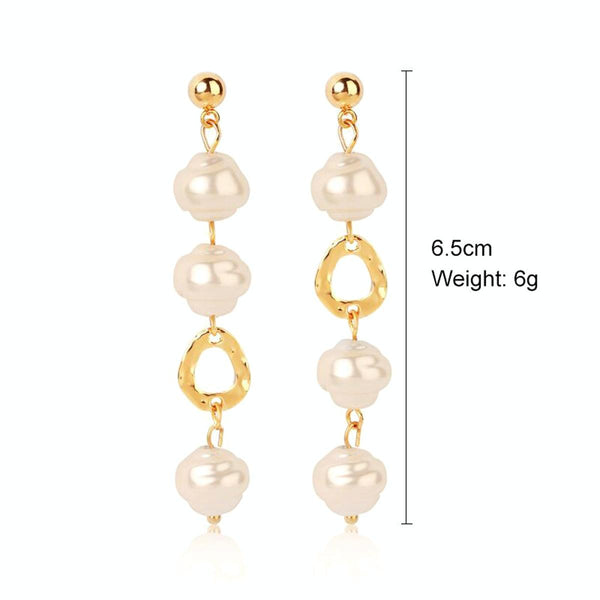 1030402308 Bead Length Stud Earrings Jewelry