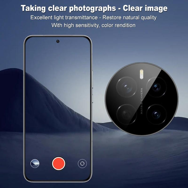 For Honor Magic7 imak Black Version HD Glass Rear Camera Lens Film, Self-positioning Version