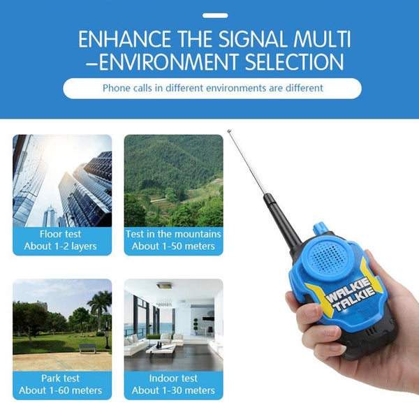 1 Pair Intelligent Wireless Call Walkie-Talkie Remote Dialogue Interactive Children Toys(Yellow)