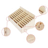 White Oak 24 Grid  Wooden Conference Classroom Mobile Phone Organizer Desktop Storage Box