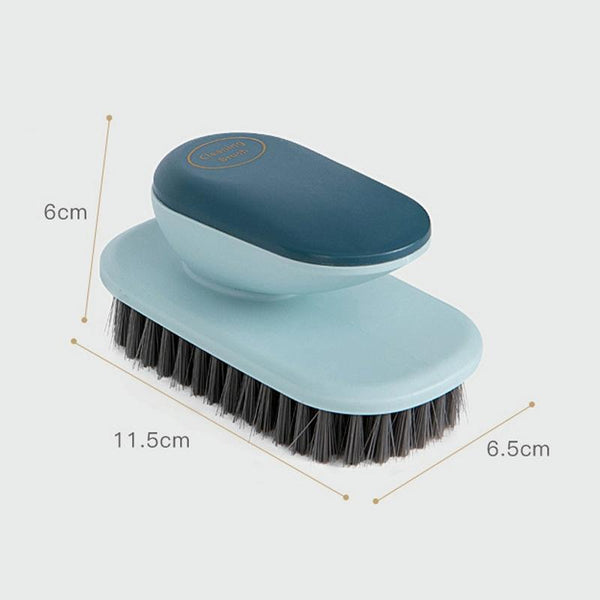 2 PCS SM005 Home Plastic Handle Clothes Cleaning Soft Hair Brush(Blue)