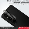 For Sony Xperia 1 V IMAK Rear Camera Lens Glass Film Black Version