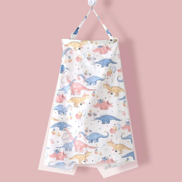 Anti-exposure Nursing Pad Outdoor Fig Leaf Stroller Mosquito Net, Color: Jurassic