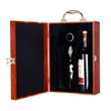 Double Piano Finish Red Wine Box Wooden Packing Case Wine Gift Box With Tools(Ebony)