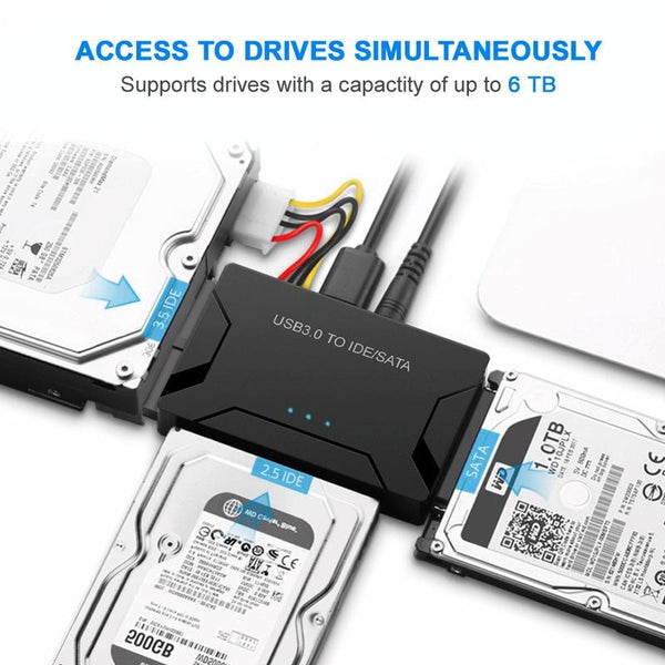 USB3.0 To SATA / IDE Easy Drive Cable External Hard Disk Adapter, Specification: AU  Plug