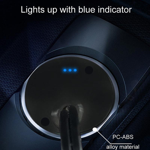 35cm 12V/24V Car Cigarette Lighter Automobile Universal Power Plug(Black)