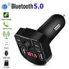 M9 Car Bluetooth MP3 Dual USB Car Charger(Black)