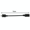 Mini USB Female to Micro USB Male Cable Adapter, Length: 13cm(Black)