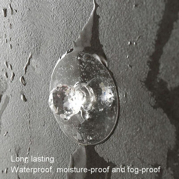 2pcs /Pack Invisible Cabinet Drawer Suction Cup Sticky Handle Acrylic Self-Adhesive Closet Glass Handle