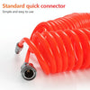 LAIZE Compressor Air Flexible PU Spring Tube with Connector, Specification:12x8mm, 15m