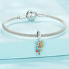 SCC2444 Sterling Silver S925 Phoenix Bracelet Beads Longevity Bird Zircon Pendant