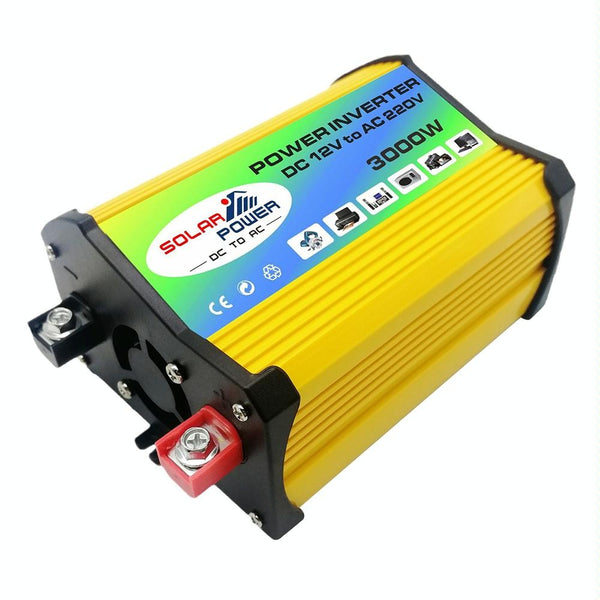 Legend I Generation DC12V to AC220V 3000W Modified Square Wave Car Power Inverter(Yellow)