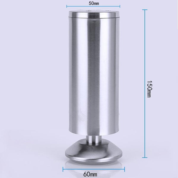 Stainless Steel Wire Drawing Thickened Column Sofa Furniture Cabinet Foot, Height: 150mm