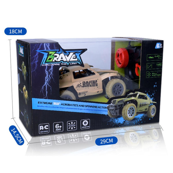 HD808 1:20 27Mhz Remote Control Short Truck High Speed Off-road Drifting Children Toy Car(Yellow)