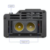 XUYUAN 6000W Car Inverter LED Colorful Atmosphere Light 4 USB Charging Converter, UK Plug, Specification: 24V-220V