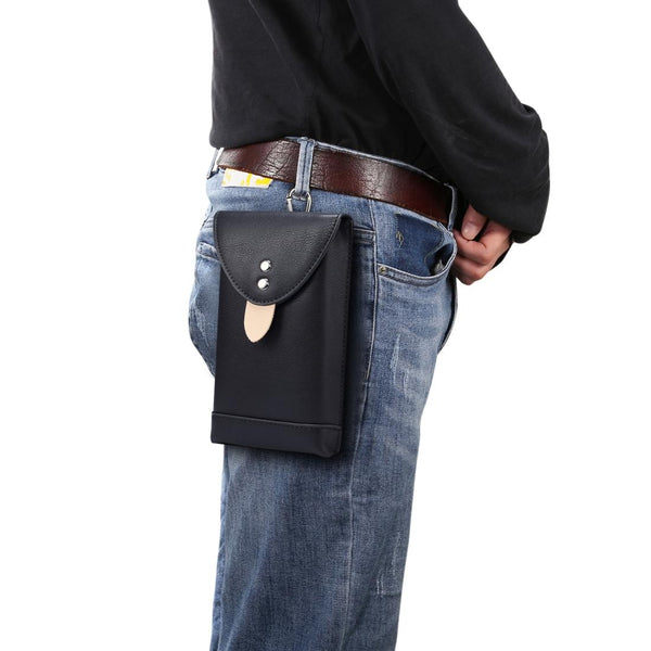 For 5.4 Inch or Below Smartphones Mobile Phone Universal Fanny Pack Leisure Sports Phone Case(Black)